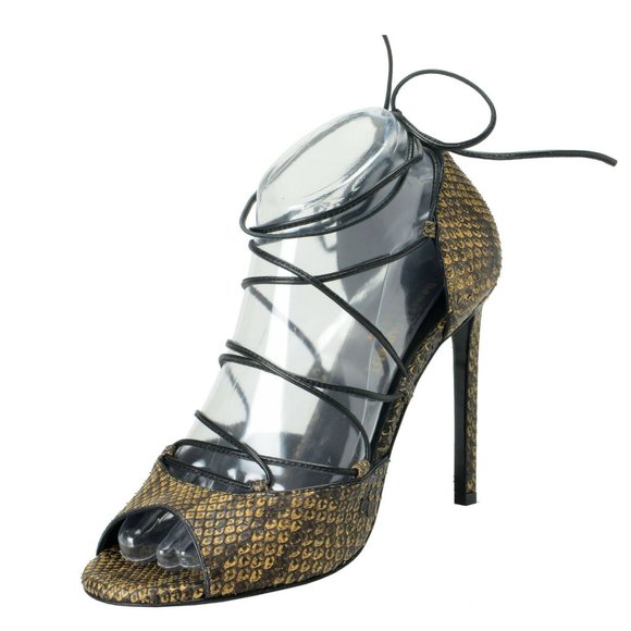 Saint Laurent Women's Python High Heel Pumps Shoes - Picture 1 of 7